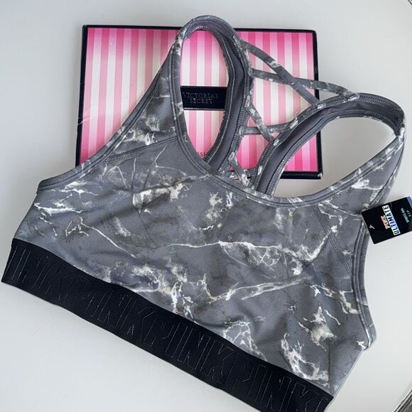 🔥 VICTORIA SECRET PINK SPORT BRA unlined Sz Small new - Picture 1 of 6